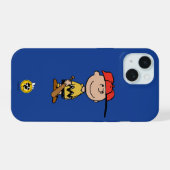Peanuts | Charlie Brown Baseball Smile iPhone 15 Hoesje (Achterkant horizontaal)