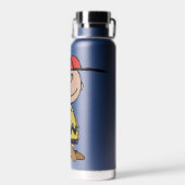 Peanuts | Charlie Brown Baseball Smile Waterfles (Achterkant)