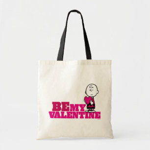 Peanuts   Charlie Brown Be My Valentine Tote Bag