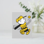 Peanuts | Charlie Brown bij Bat Briefkaart (Staand voorkant)