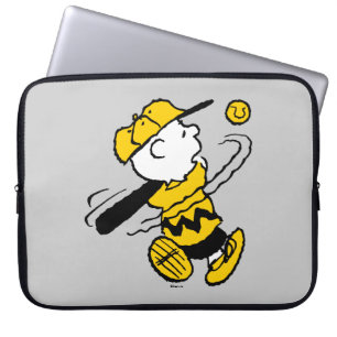 Peanuts Charlie Brown bij Bat Laptop Sleeve