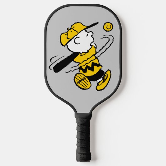 Peanuts | Charlie Brown bij Bat Pickleball Paddle (Voorkant)