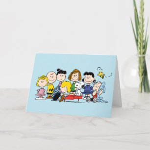 Peanuts Charlie Brown en de bende Notitiekaartje