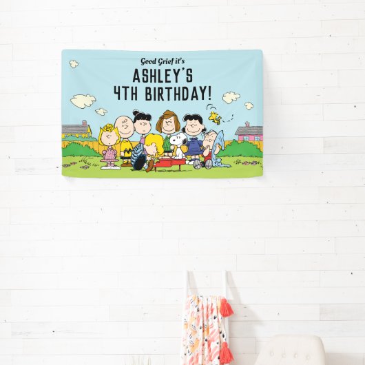 Peanuts | Charlie Brown en Gang Birthday Spandoek (Insitu)