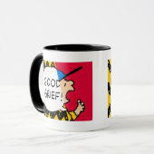 Peanuts | Charlie Brown Goed Verdriet Half & Half Mok (Voorkant links)
