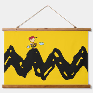 Peanuts Charlie Brown Honkbal Hangend Wandkleed