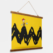 Peanuts | Charlie Brown Honkbal Hangend Wandkleed (Gebogen)