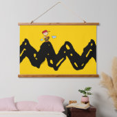 Peanuts | Charlie Brown Honkbal Hangend Wandkleed (Slaapkamer)