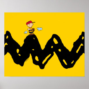 Peanuts   Charlie Brown Honkbal Poster