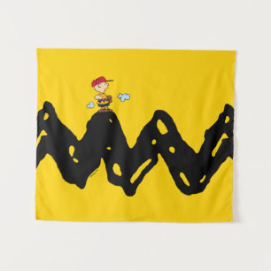 Peanuts Charlie Brown Honkbal Wandkleed
