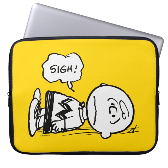 Peanuts | Charlie Brown is Down Laptop Sleeve (Voorkant)
