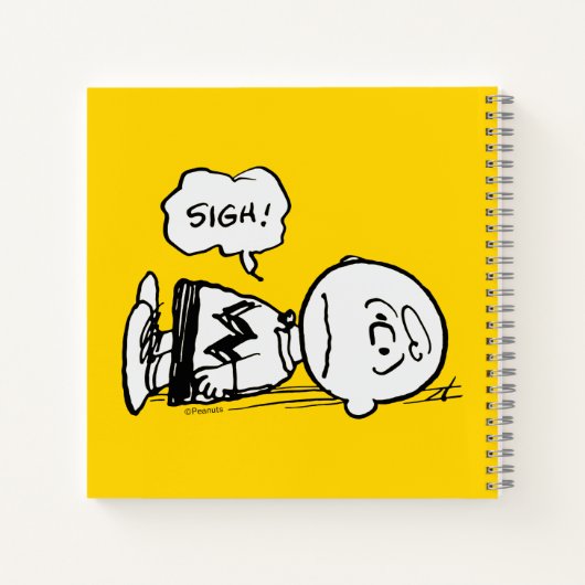 Peanuts | Charlie Brown is Down Notitieboek (Achterkant)