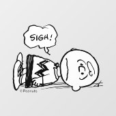Peanuts | Charlie Brown is Down Raamsticker (Vel)
