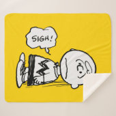 Peanuts | Charlie Brown is Down Sherpa Deken (Voorkant (horizontaal))