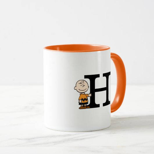 Peanuts | Charlie Brown Monogram H Mok (Voorkant rechts)