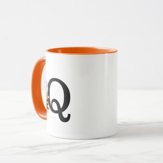 Peanuts | Charlie Brown Monogram Q Mok (Voorkant links)