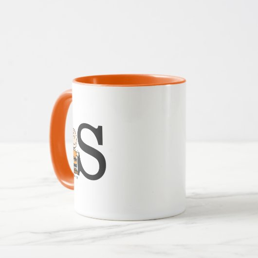 Peanuts | Charlie Brown Monogram S Mok (Voorkant links)