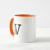 Peanuts | Charlie Brown Monogram V Mok (Voorkant links)