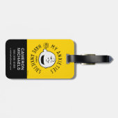 Peanuts | Charlie Brown Nervous Since 1950 Bagagelabel (Achterkant horizontaal)