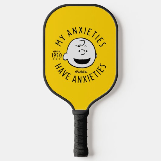 Peanuts | Charlie Brown Nervous Since 1950 Pickleball Paddle (Voorkant)