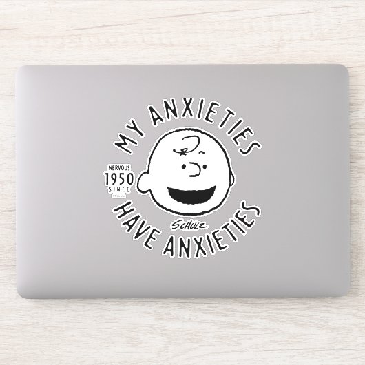 Peanuts | Charlie Brown Nervous Since 1950 Sticker (Computer)
