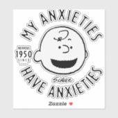 Peanuts | Charlie Brown Nervous Since 1950 Sticker (Vel)