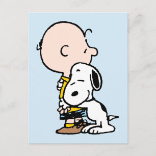 Peanuts   Charlie Brown & Snoopy Hug Briefkaart