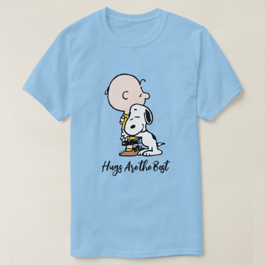 Peanuts | Charlie Brown & Snoopy Hug T-shirt (Design voorkant)