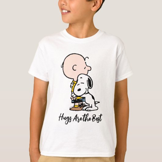 Peanuts | Charlie Brown & Snoopy Hug T-shirt (Voorkant)
