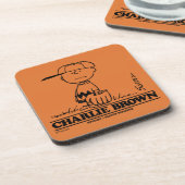 Peanuts | Charlie Brown Speelbal Bier Onderzetter (Linkerzijde)