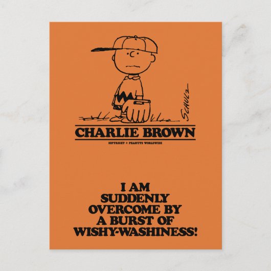 Peanuts | Charlie Brown Speelbal Briefkaart (Voorkant)