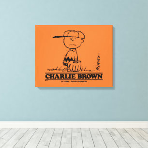 Peanuts Charlie Brown Speelbal Canvas Afdruk