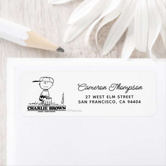 Peanuts | Charlie Brown Speelbal Etiket (Insitu)