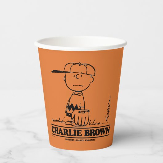 Peanuts | Charlie Brown Speelbal Papieren Bekers (Voorkant)