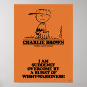 Peanuts | Charlie Brown Speelbal Poster (Voorkant)