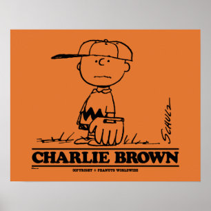 Peanuts Charlie Brown Speelbal Poster