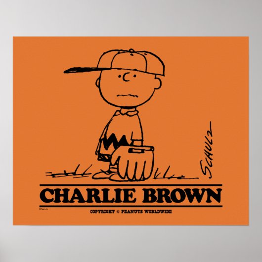 Peanuts | Charlie Brown Speelbal Poster (Voorkant)