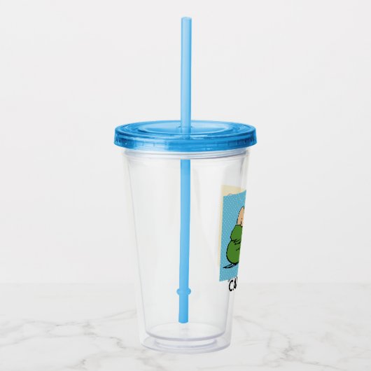 Peanuts | Charlie Brown & Woodstock Half & Half Acryl Drinkbeker (Rechts)