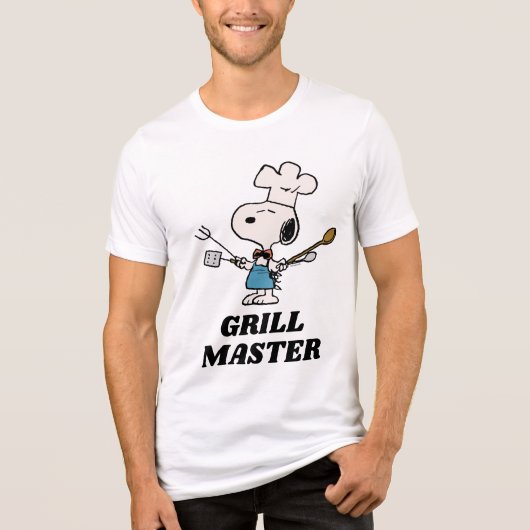 Peanuts | Chef-kok Snoopy Tri-Blend Shirt (Voorkant)