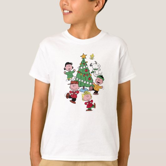 peanuts christmas party t-shirt (Voorkant)