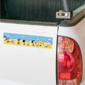 Peanuts | Dag aan het strand Bumpersticker (Op Truck)
