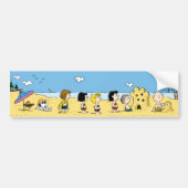 Peanuts | Dag aan het strand Bumpersticker (Voorkant)