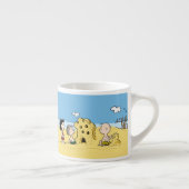 Peanuts | Dag aan het strand Espresso Kop (Rechts)