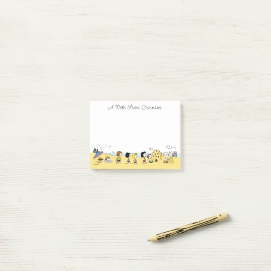 Peanuts | Dag aan het strand Post-it® Notes (Op bureau)