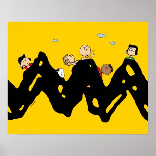 Peanuts | De bende op de Zig Zag Poster (Voorkant)