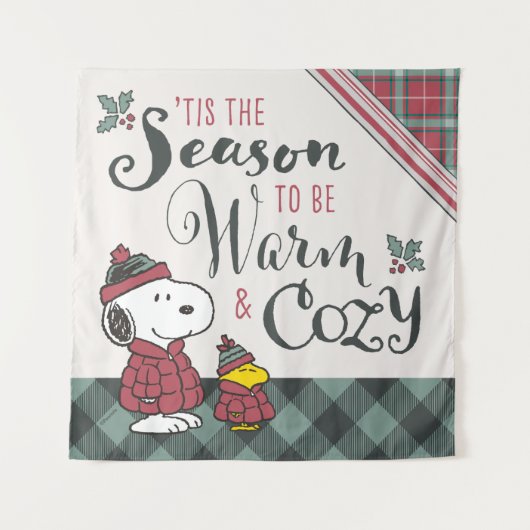 Peanuts | Dit is het seizoen om gezellig te zijn Wandkleed (Voorkant)