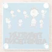 Peanuts | Franklin Armstrong Glazen Onderzetter (Achterkant)