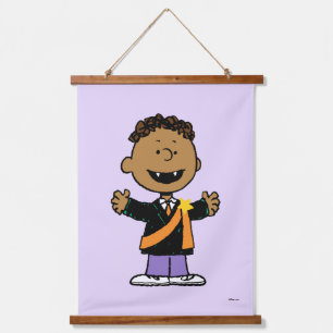 Peanuts Franklin Halloween Vampier Hangend Wandkleed