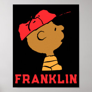 Peanuts Franklin honkbalpet T-shirt  Poster