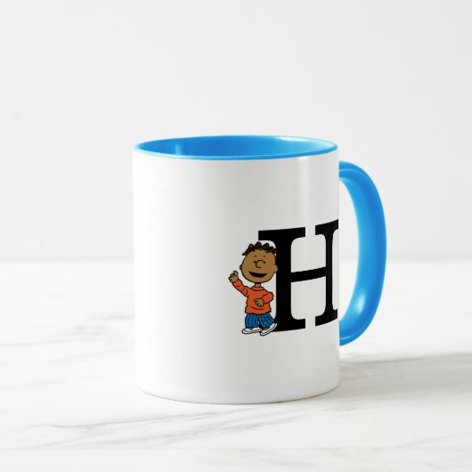 Peanuts | Franklin Monogram H Mok (Voorkant rechts)